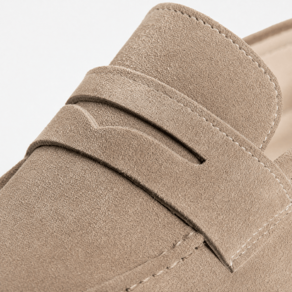 Men's Suede Penny Loafers Oxford Flats
