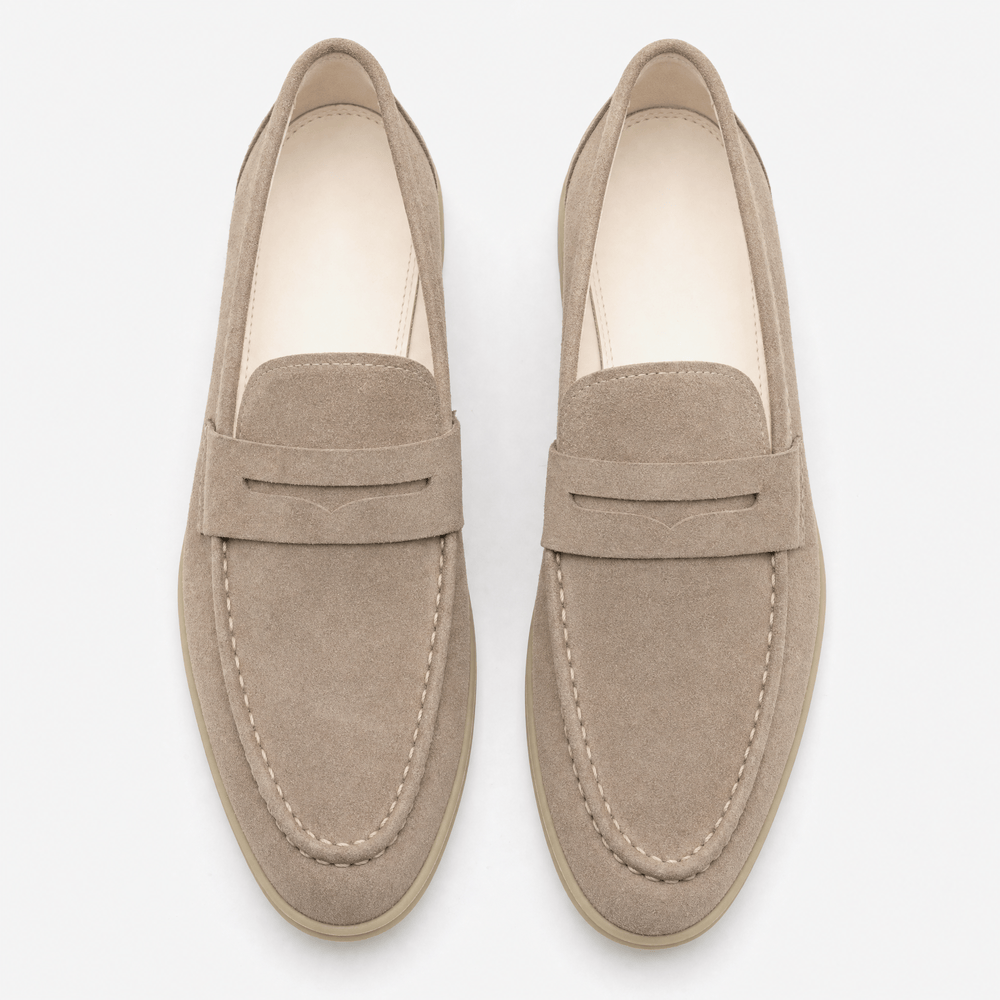 Men's Suede Penny Loafers Oxford Flats