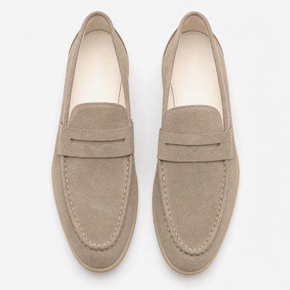 Men's Suede Penny Loafers Oxford Flats