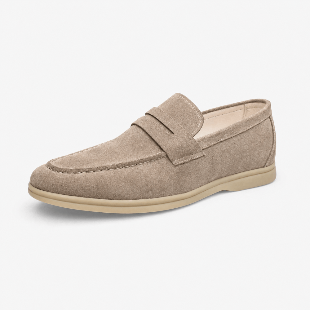 Men's Suede Penny Loafers Oxford Flats