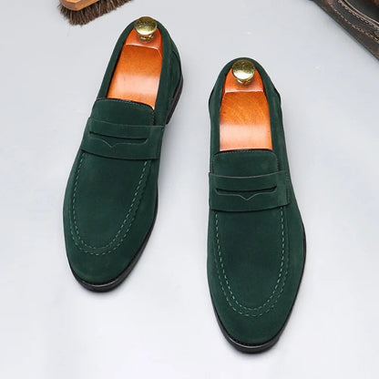 Men's Suede Slip-On Loafers