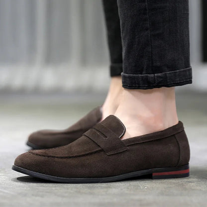 Men's Suede Slip-On Loafers