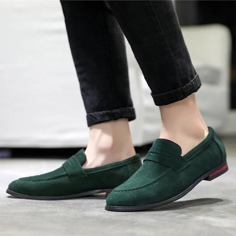 Men's Suede Slip-On Loafers