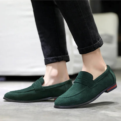 Men's Suede Slip-On Loafers