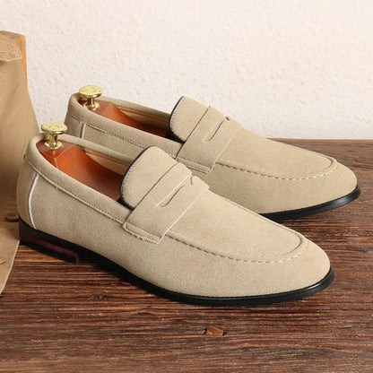 Men's Suede Slip-On Loafers