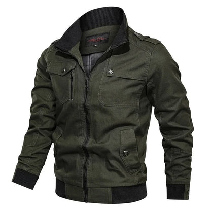 Men's Summer Motorcycle Jacket with Collar