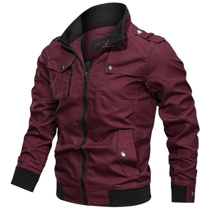 Men's Summer Motorcycle Jacket with Collar