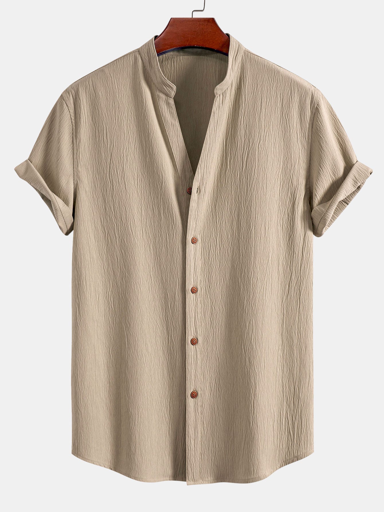 Men's Summer Relaxed Short-Sleeve Shirt and Trousers Set