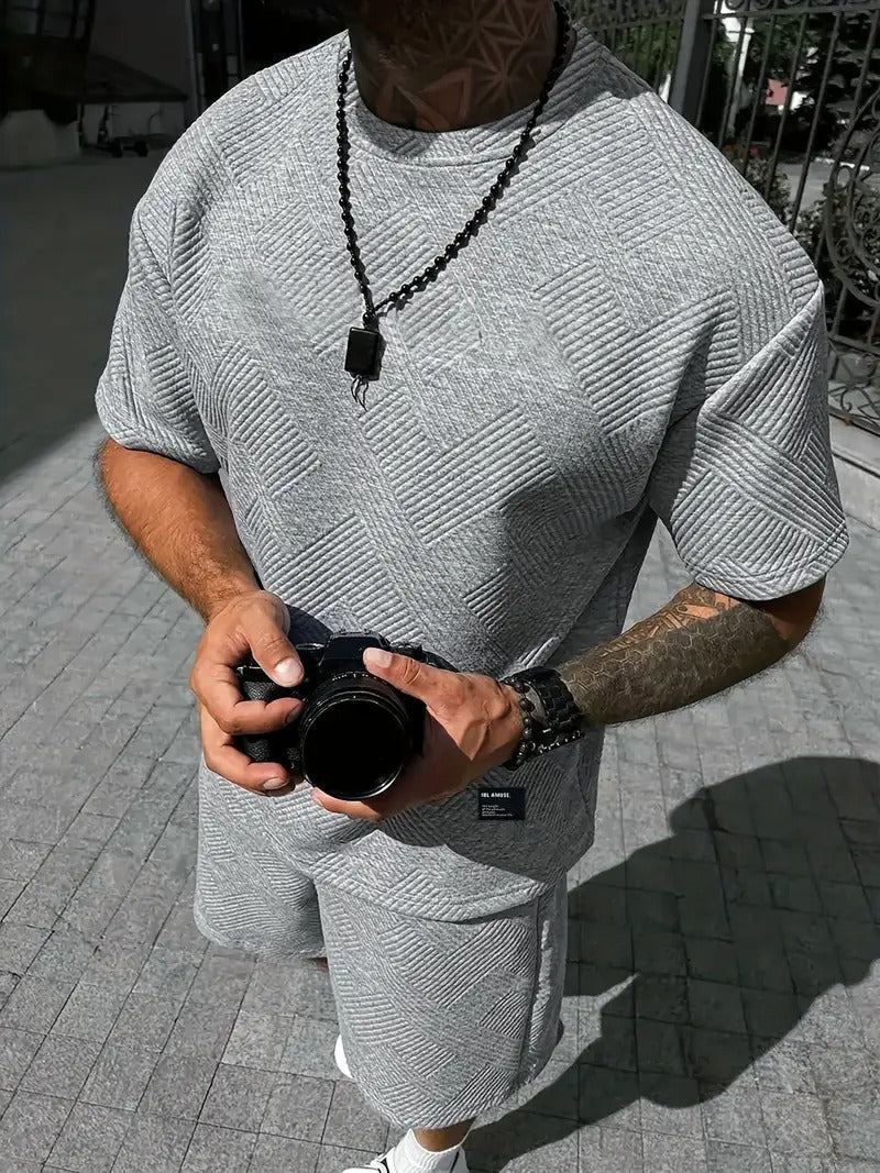 Men's Summer Set - Casual Shirt and Shorts Outfit