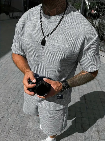Men's Summer Set - Casual Shirt and Shorts Outfit