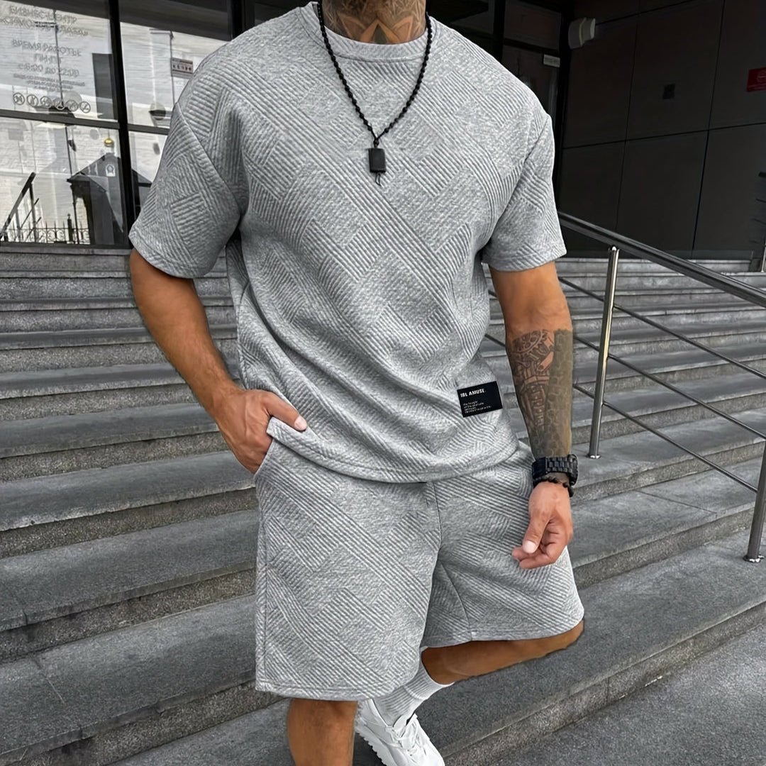Men's Summer Set - Casual Shirt and Shorts Outfit