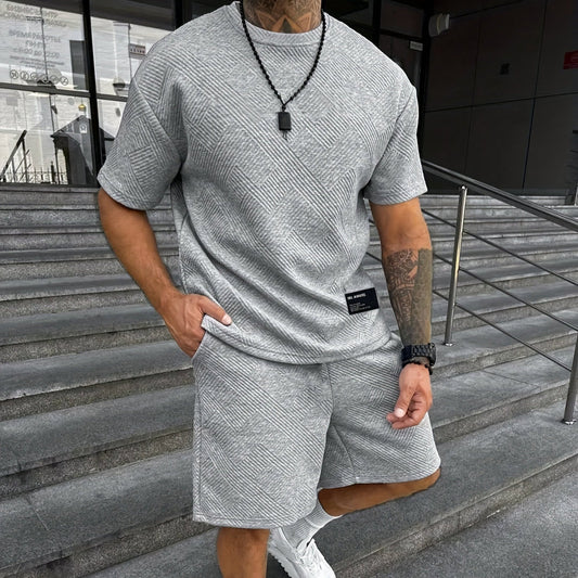 Men's Summer Set - Casual Shirt and Shorts Outfit