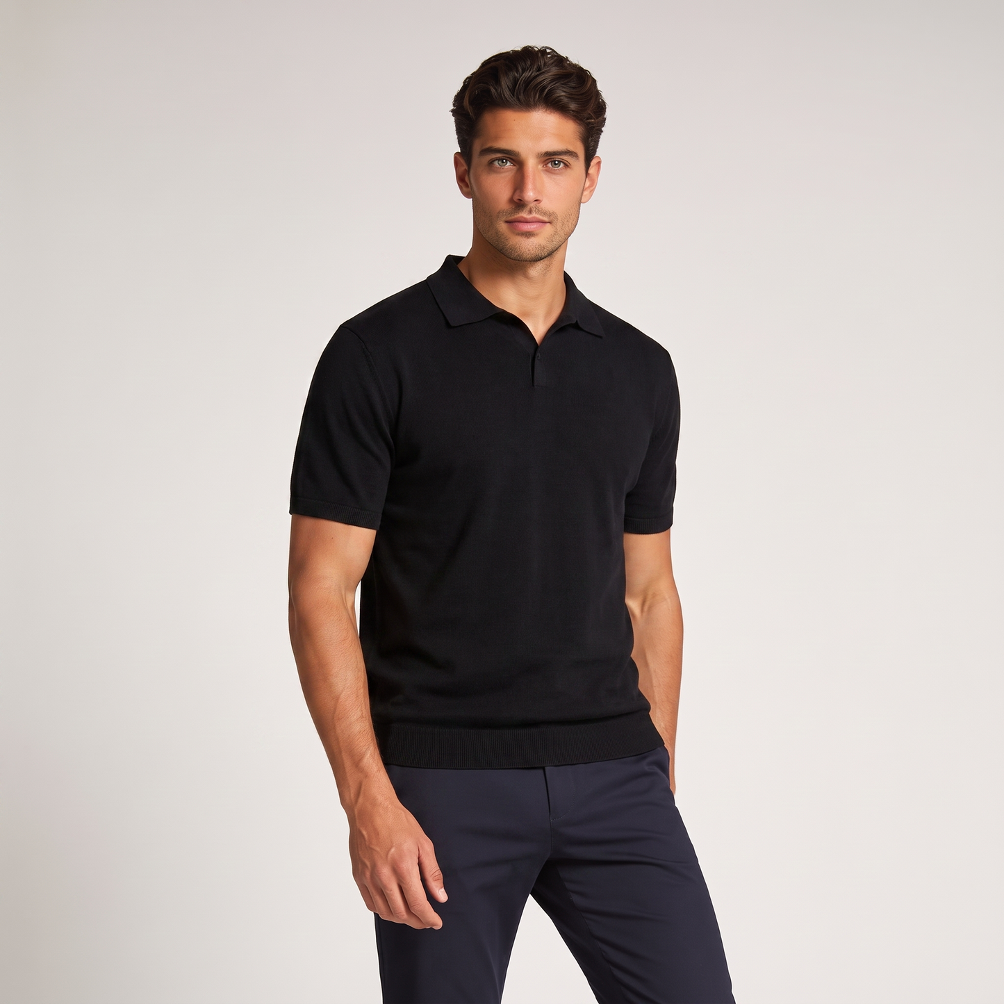 Men's Summer Short-Sleeve Polo Shirt