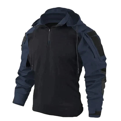 Men's Tactical Pullover Hoodie with Discreet Pockets