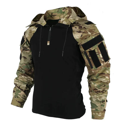 Men's Tactical Pullover Hoodie with Discreet Pockets