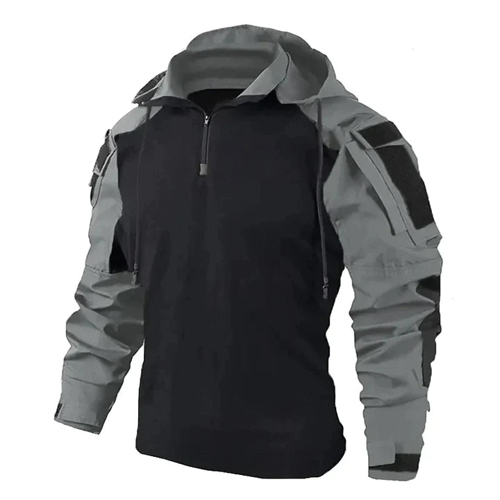 Men's Tactical Pullover Hoodie with Discreet Pockets