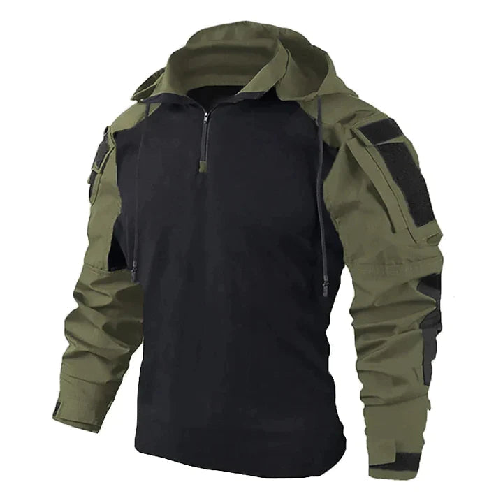 Men's Tactical Pullover Hoodie with Discreet Pockets