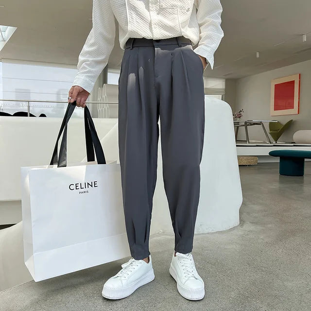 Men's Tailored Ankle Fit Suit Trousers