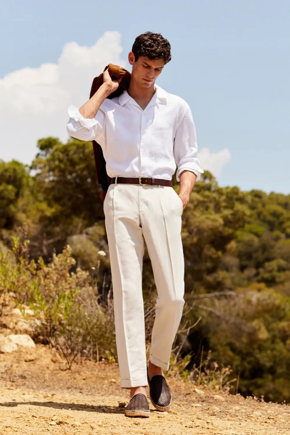 Men's Tailored Button-Up Dress Shirt