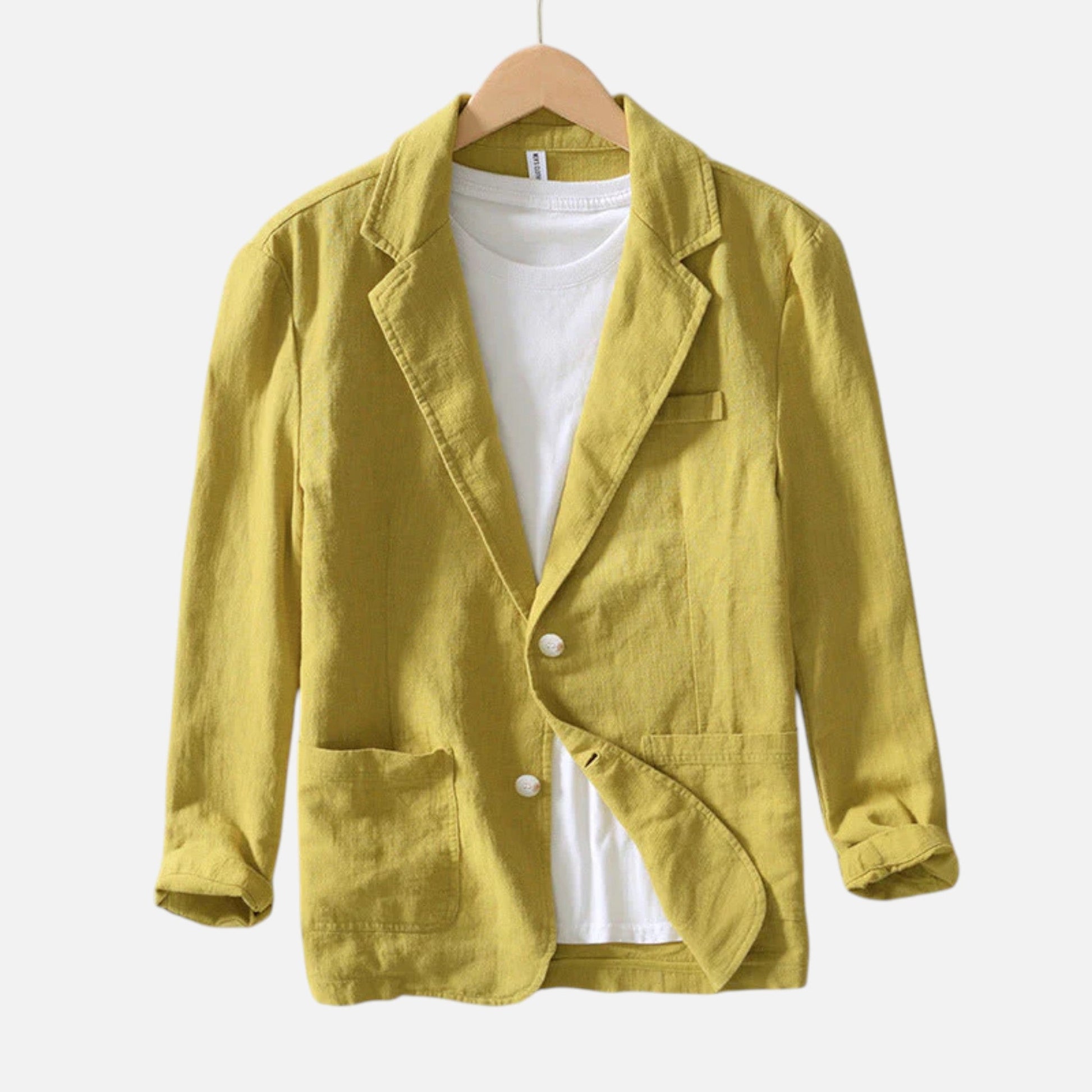 Men's Tailored Linen Blend Blazer