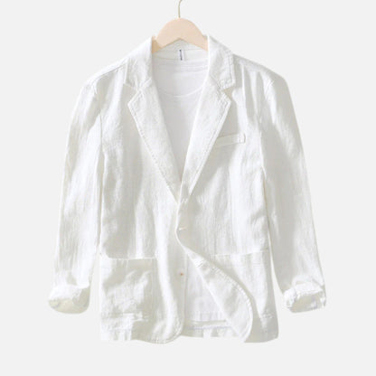 Men's Tailored Linen Blend Blazer