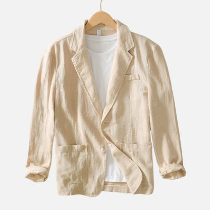 Men's Tailored Linen Blend Blazer