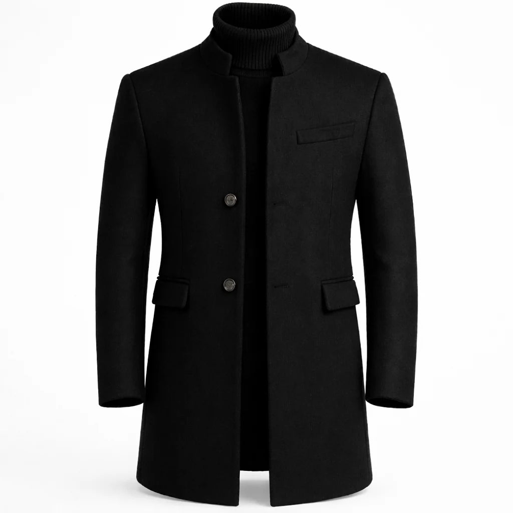 Men's Tailored Long Overcoat