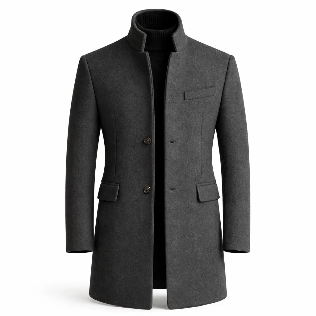 Men's Tailored Long Overcoat