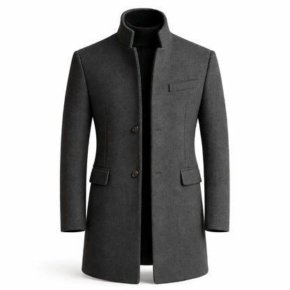 Men's Tailored Long Overcoat