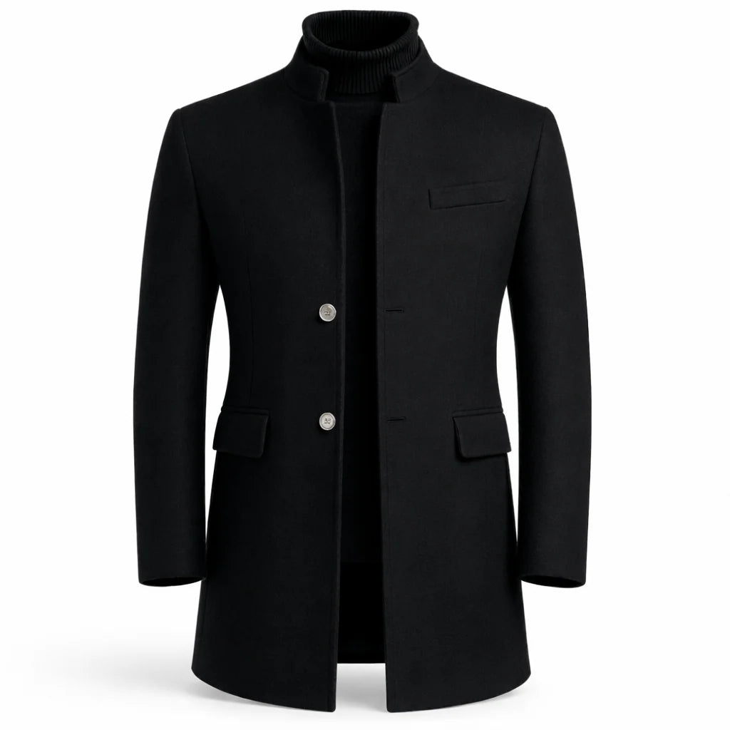 Men's Tailored Long Overcoat