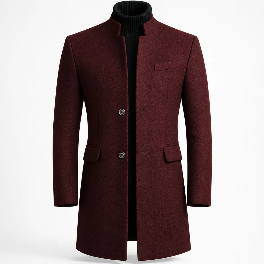 Men's Tailored Long Overcoat