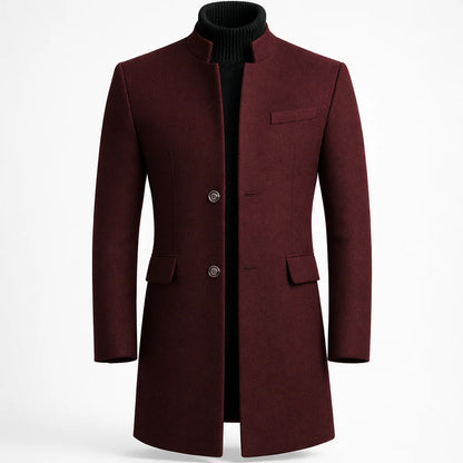Men's Tailored Long Overcoat