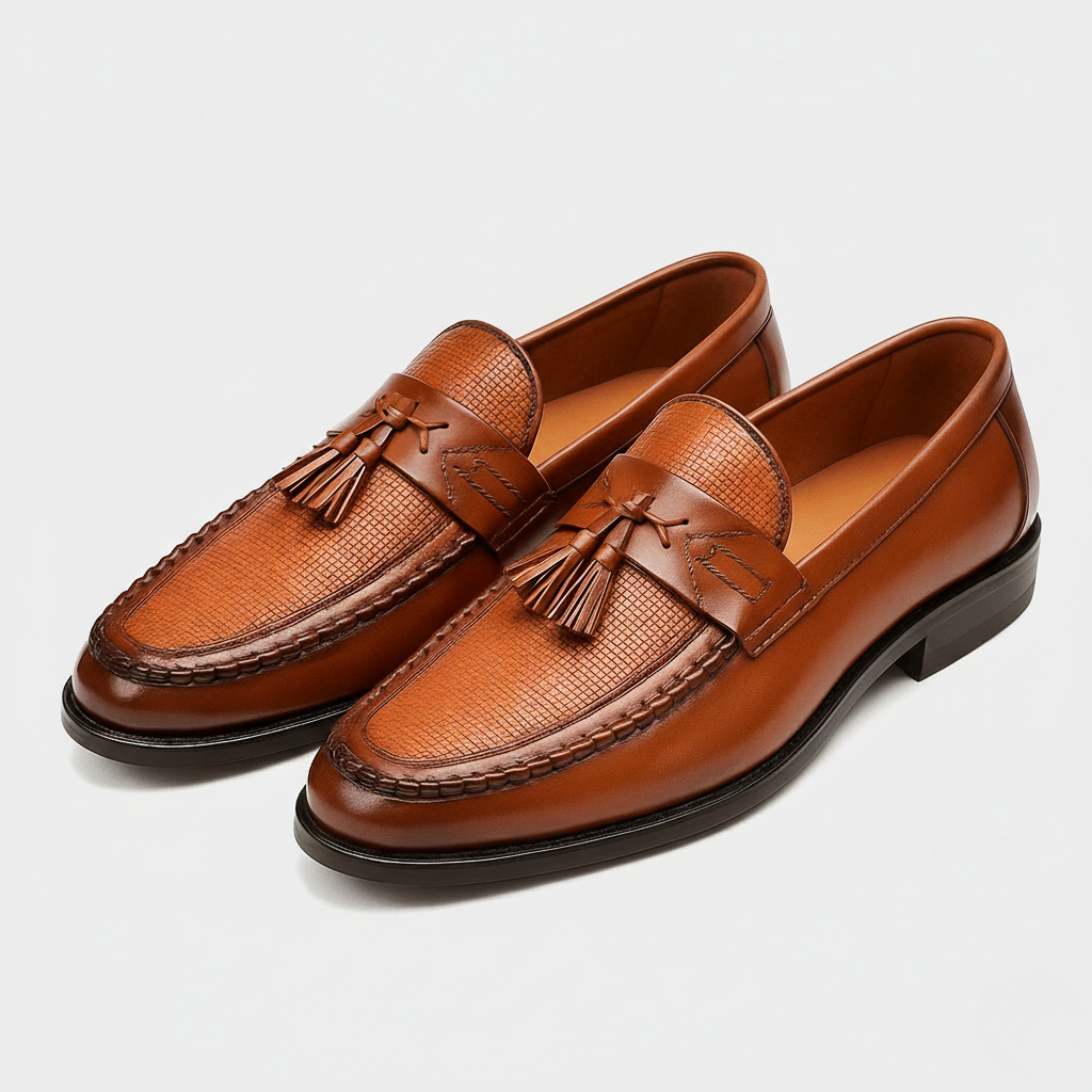 Men's Tassel Loafers - Stylish Slip-On Loafer Shoes