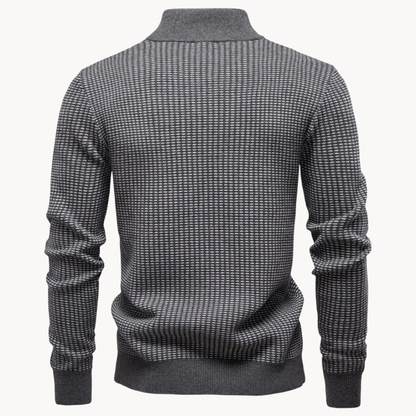Men's Textured Quarter-Zip Pullover