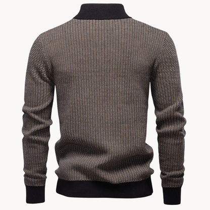 Men's Textured Quarter-Zip Pullover