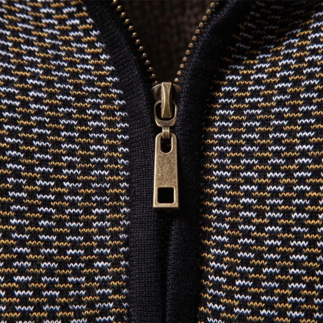 Men's Textured Quarter-Zip Pullover
