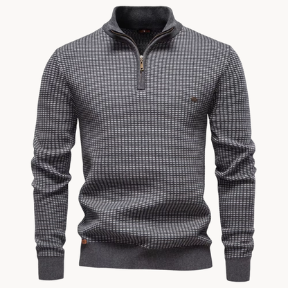Men's Textured Quarter-Zip Pullover