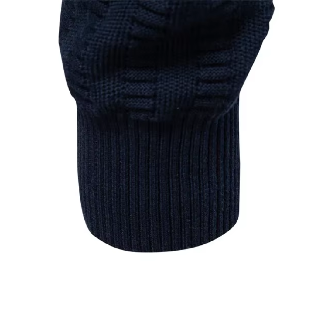Men's Textured Quarter Zip Sweater