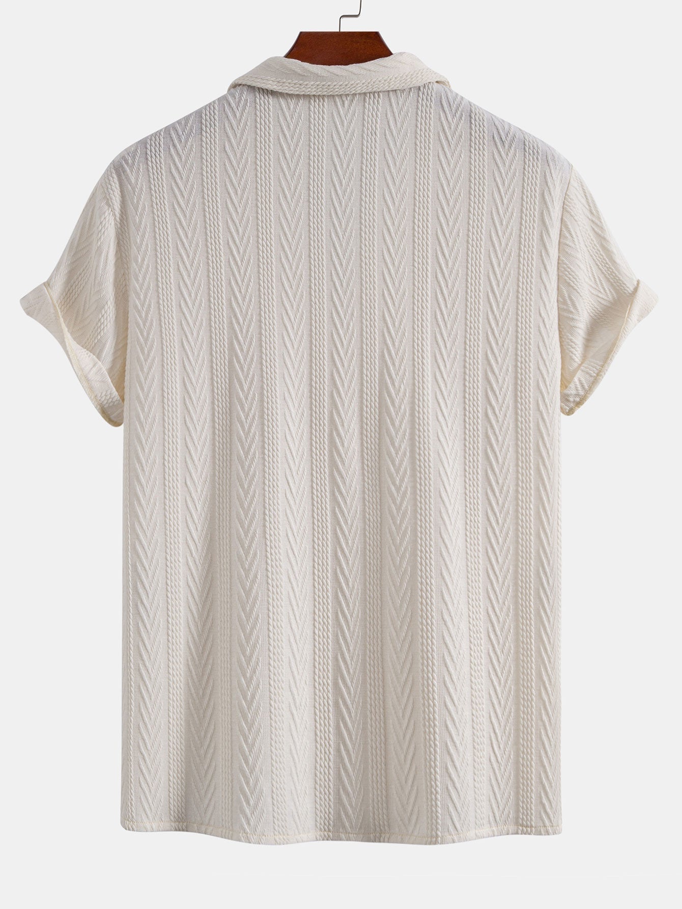 Men's Textured Summer Set with Relaxed Trousers