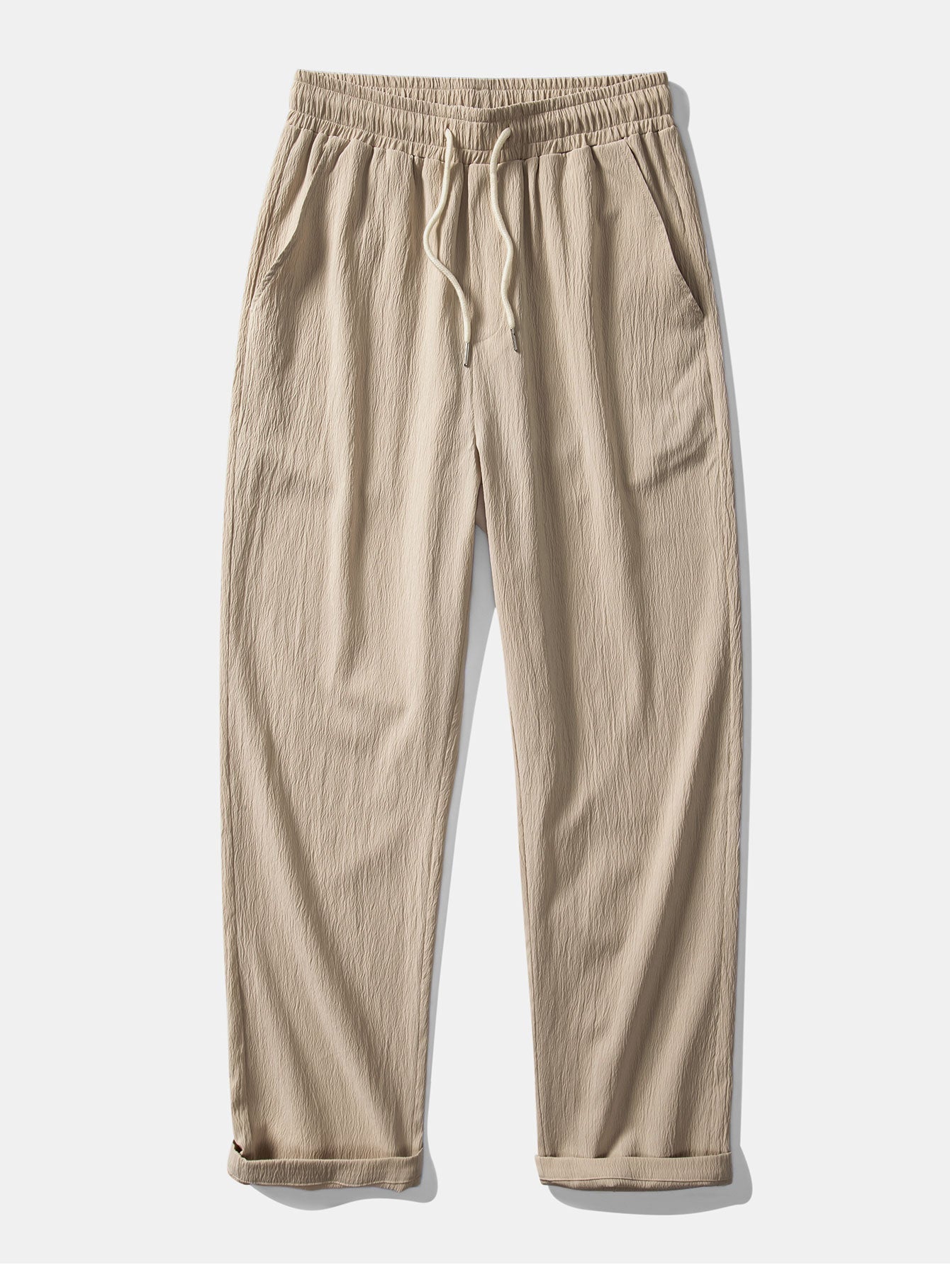 Men's Textured Summer Set with Relaxed Trousers