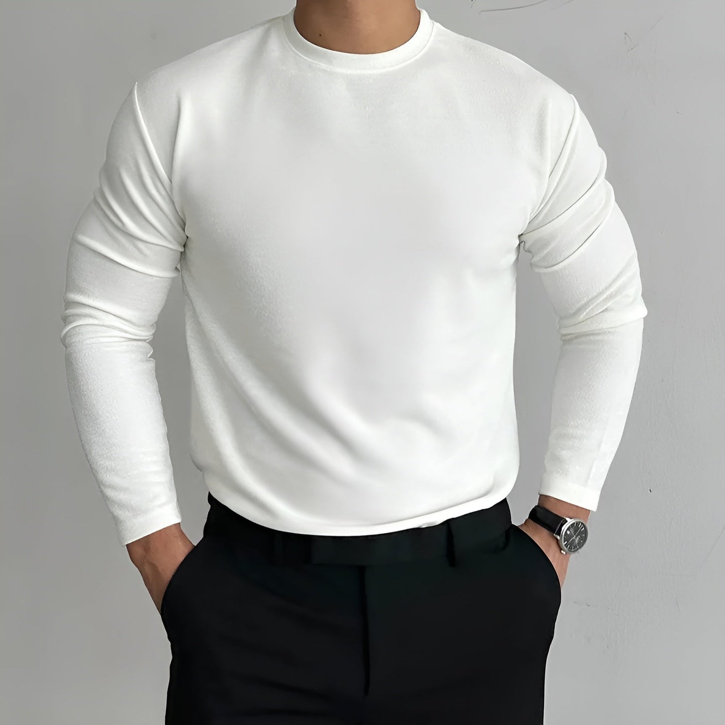 Men's Thick Long-Sleeve Sweater