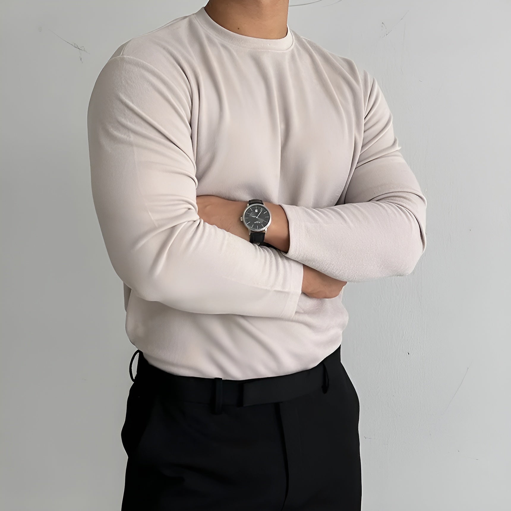 Men's Thick Long-Sleeve Sweater