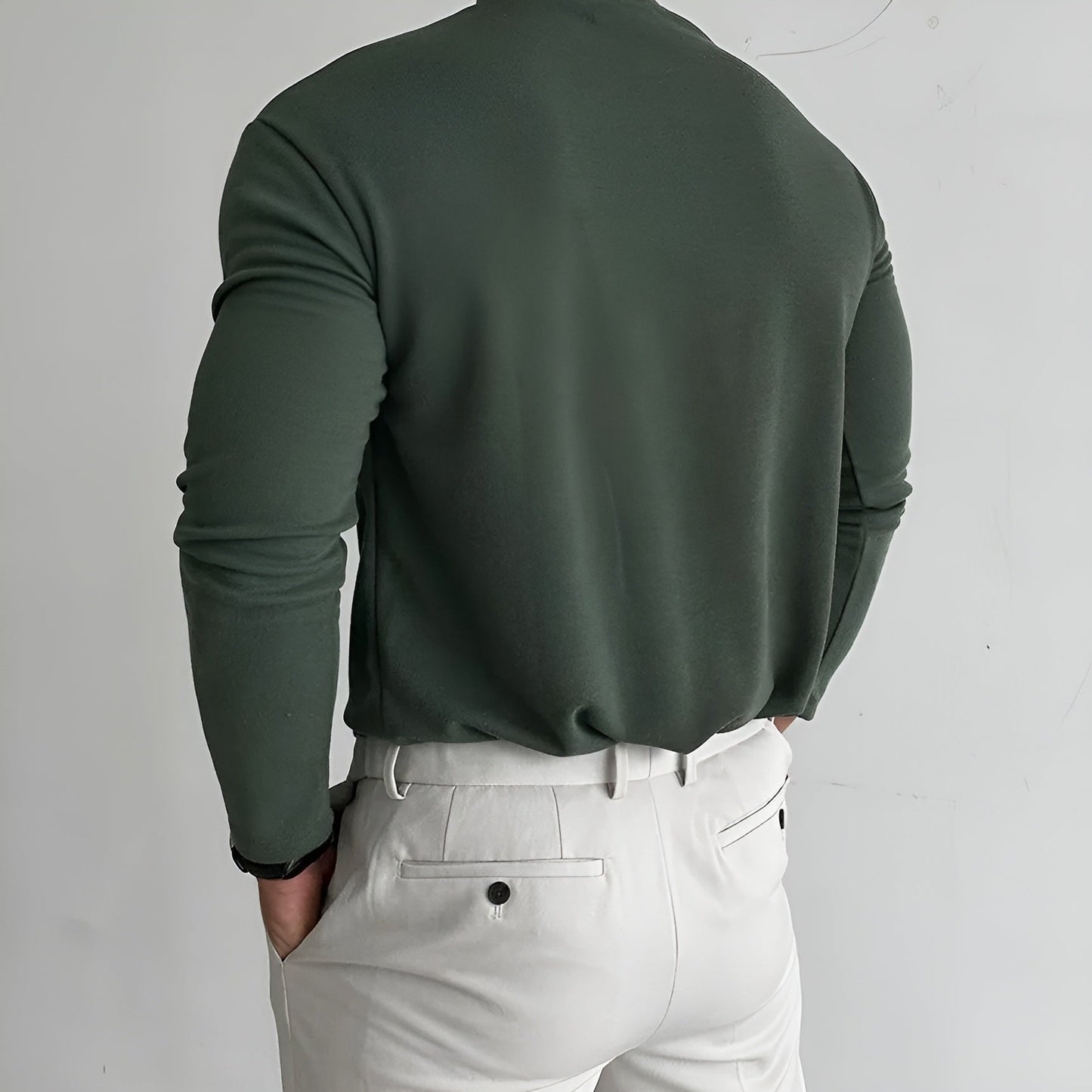 Men's Thick Long-Sleeve Sweater