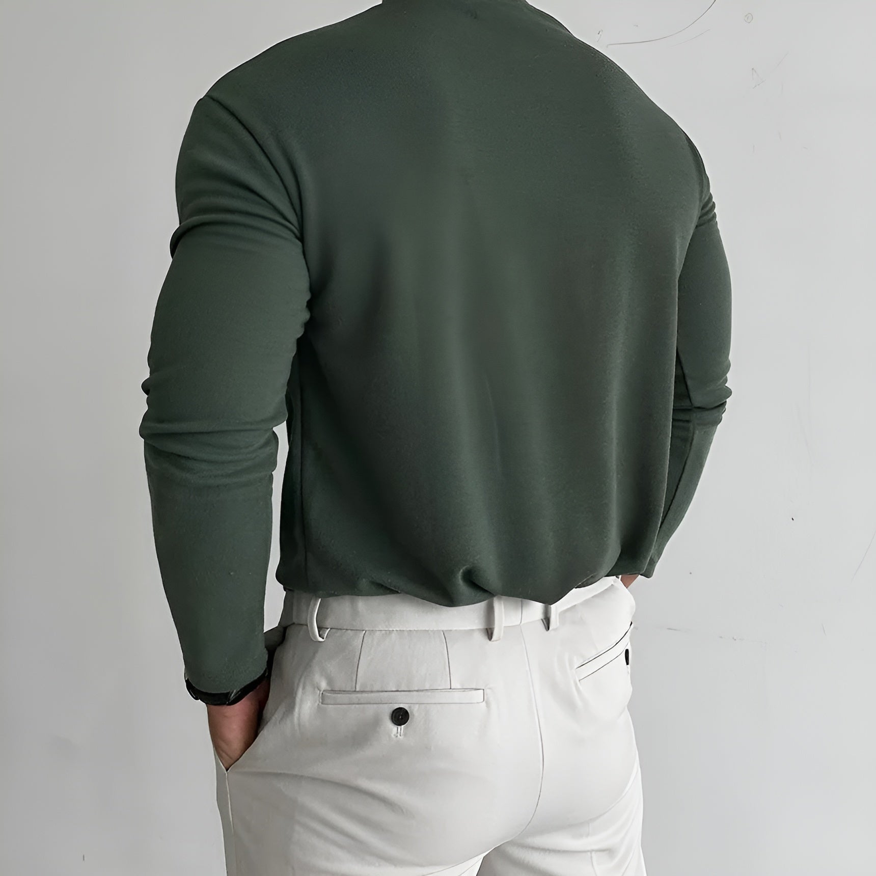 Men's Thick Long-Sleeve Sweater