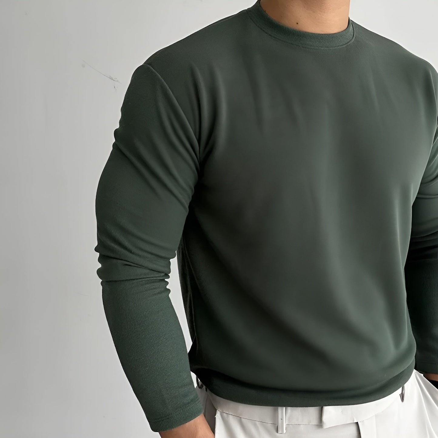 Men's Thick Long-Sleeve Sweater