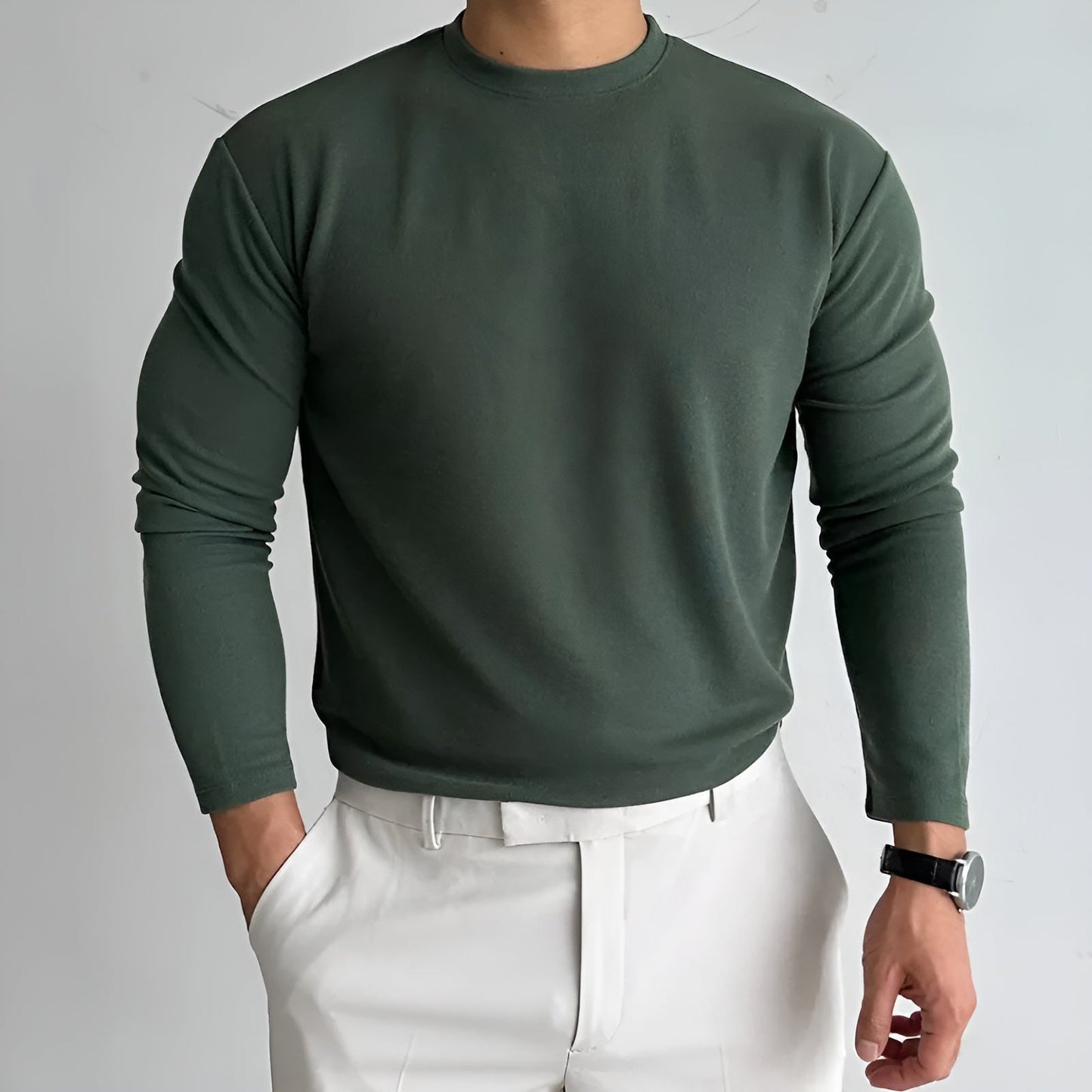Men's Thick Long-Sleeve Sweater