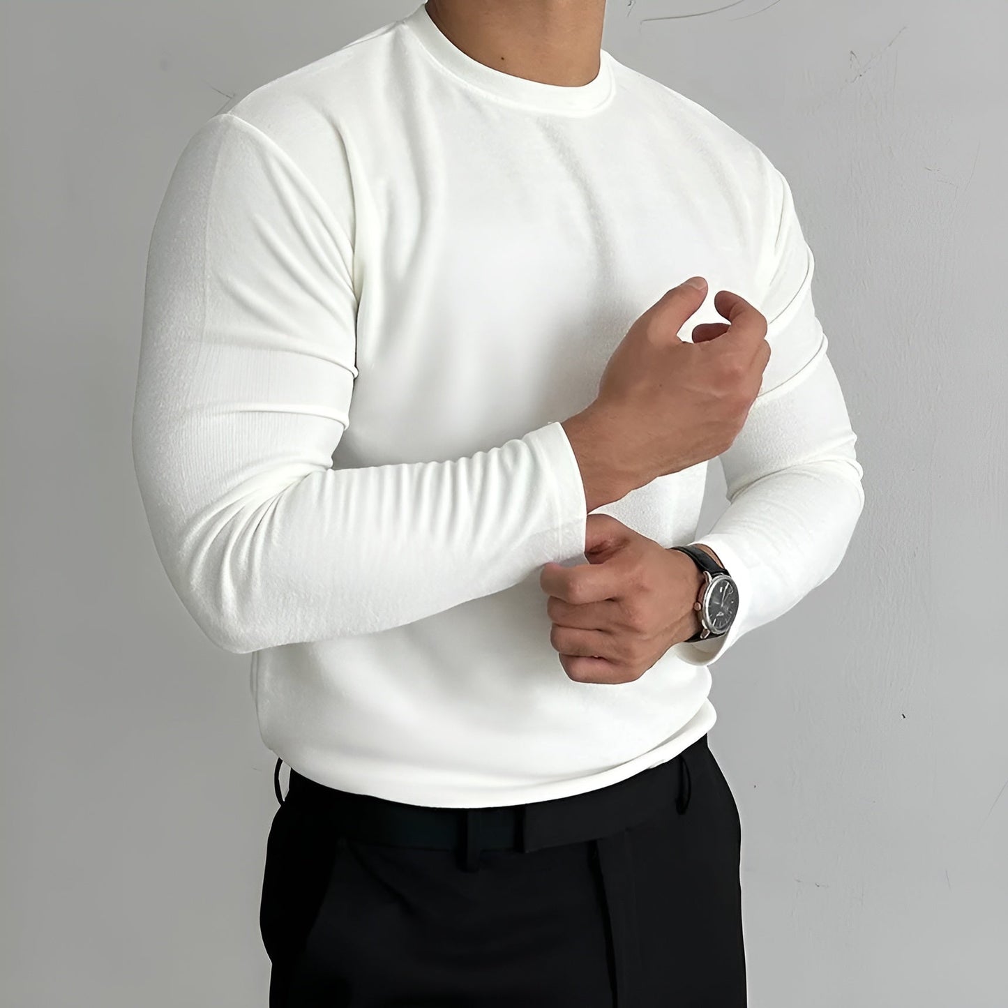 Men's Thick Long-Sleeve Sweater