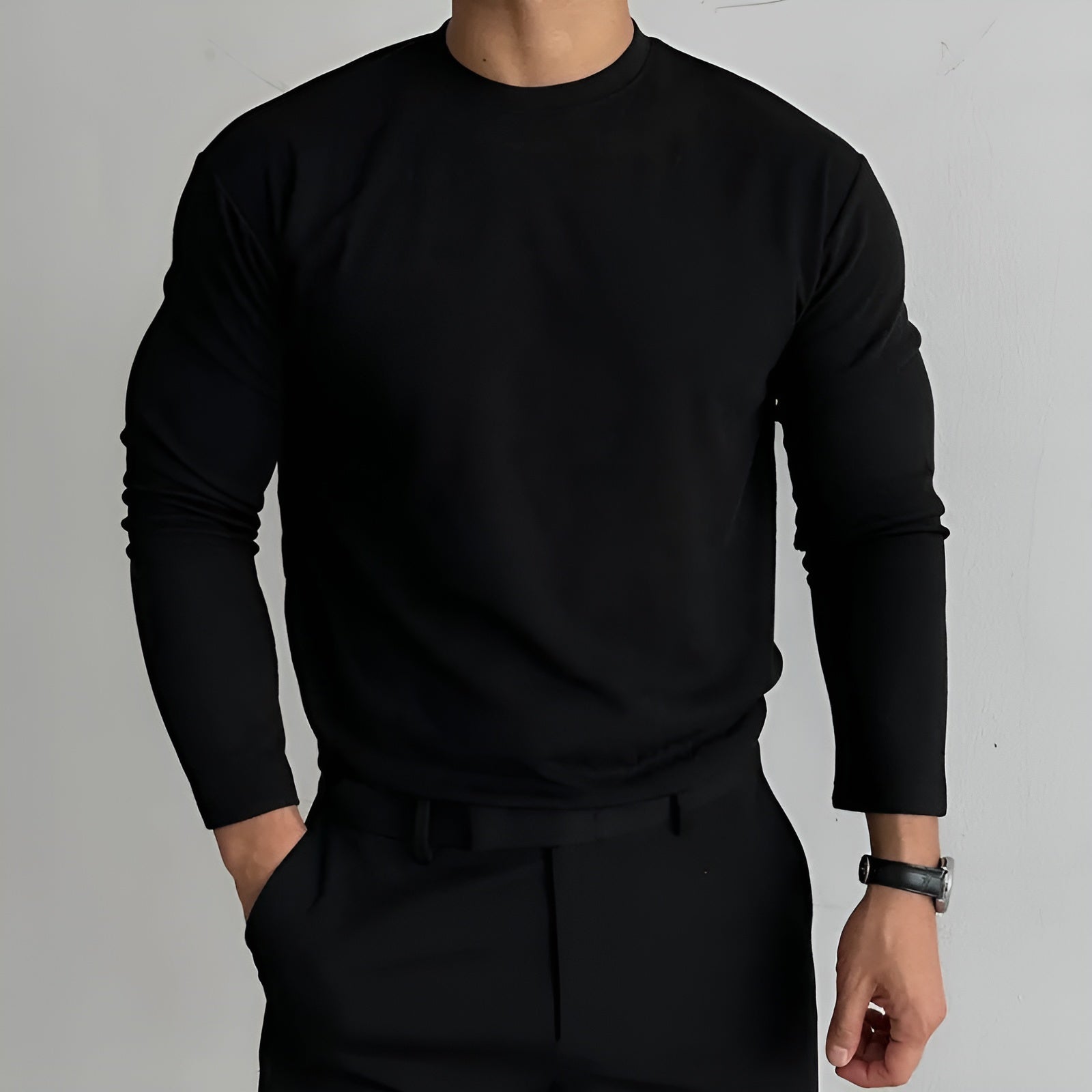 Men's Thick Long-Sleeve Sweater