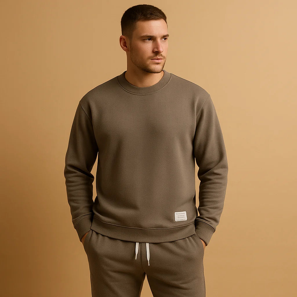 Men's Tracksuit Set with Sweater and Jogging Pants