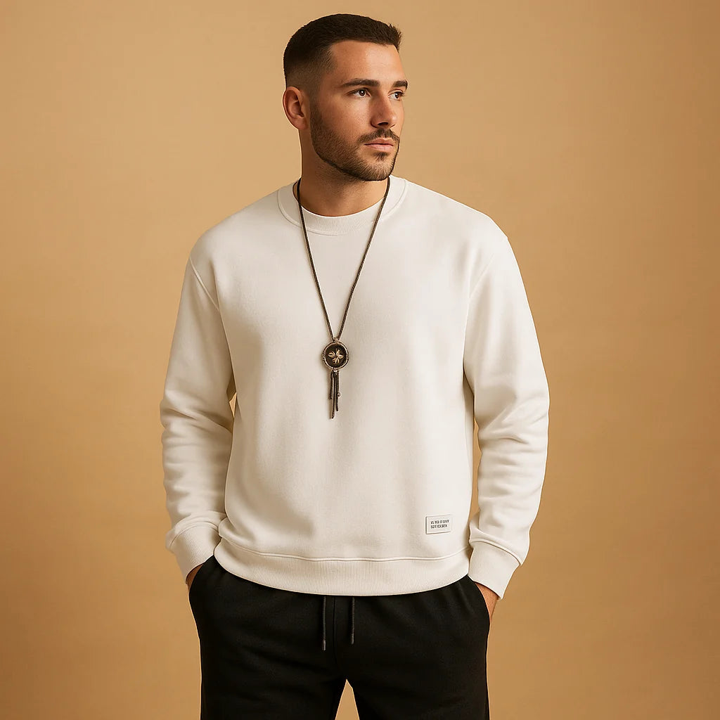 Men's Tracksuit Set with Sweater and Jogging Pants